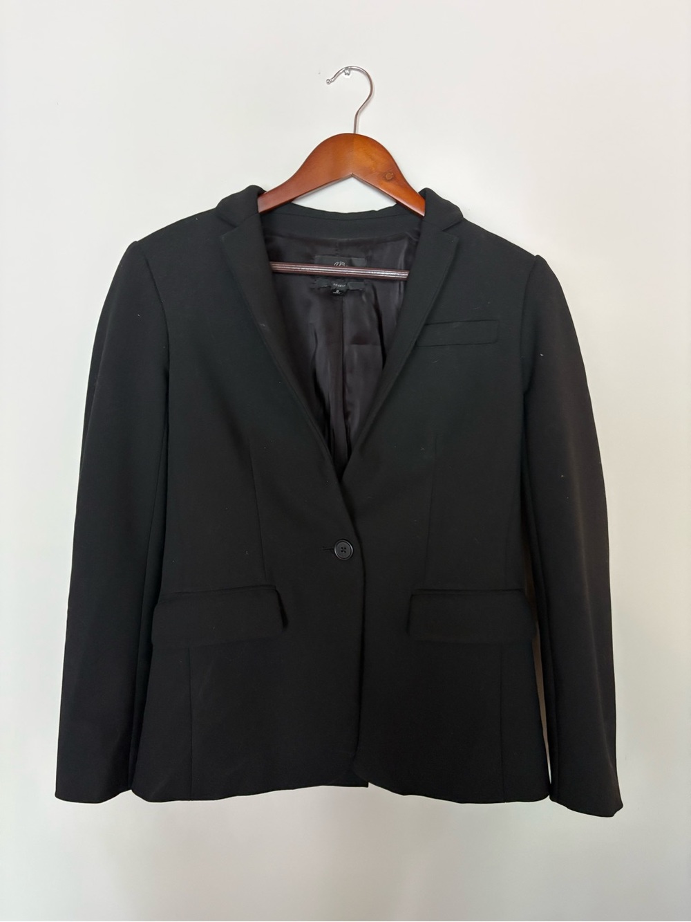 J. Crew Black Single-Button Women's Blazer